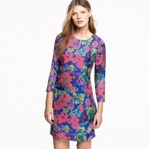 J. Crew - Jules Silky Shift Dress | 61607 | Ashbury Floral - Size 0